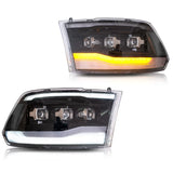 Black LED Headlights for Ram 1500 2009-2018
