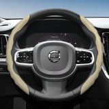 Breathable Wave Leather Steering Cover for Volvo