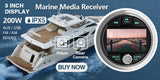 Waterproof Bluetooth Marine Radio for Boats RVs Car Interior Accessory AKAMATE