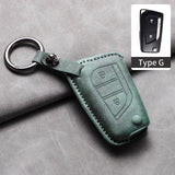 Sheep Suede Car Key Case Cover Shell for Various Toyota Models