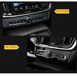 Carbon Fiber Audio Knob Cover for Volvo XC60 Car Interior Accessory LINGLUYANG