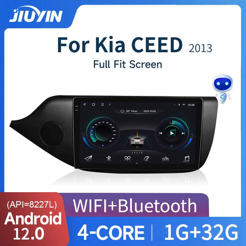 Android 12 Multimedia Navigation System for Kia Ceed 2 JD Android Head Unit JIUYIN