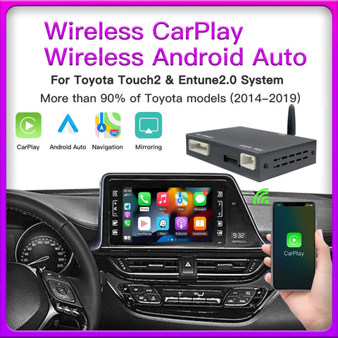 Wireless CarPlay Android Auto Decoder for Toyota Camry 2020 CarPlay Retrofit Module LEXXSON