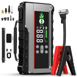 Car Tire Air Compressor, Battery Jump Starter Kit, 1500A Heavy-Duty Portable Emergency Car Jump Starter