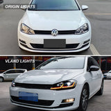 Vland Full LED Headlights for VW Golf Mk7 2012-2017 Car Interior Accessory Vland