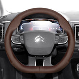 Ultra-Thin Leather Steering Wheel Cover for Citroen