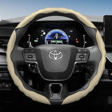 Sporty Wave-Shaped Leather Wheel Cover Toyota