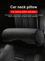 Leather Neck Pillow Lumbar Support for Universal Car Car Interior Accessory LINGLUYANG