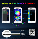 0.4M/1.31FT RGB Fat Spiral LED Whip Lights Bluetooth APP and Remote Control Flagpole Lamp for Truck Offroad ATV UTV Polaris RZR