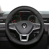 Breathable Leather Steering Cover for Renault Cars