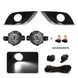 LED Fog Lights with Chrome Cover for Nissan Sunny 2014-2018