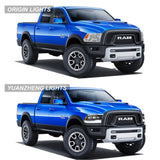 Black LED Headlights for Ram 1500 2009-2018 Car Interior Accessory Vland