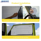 Aluminum Window Visor for Suzuki Jimny 2019 Car Interior Accessory HEBE