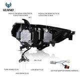 LED Reflection Bowl Headlights for Toyota 4Runner 14-24 Car Interior Accessory Vland