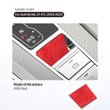 For Audi A6 A7 A7L(2019-2023) Sport Made of Alcantara Center Console Handbrake Button Knob Trim Sticker Interior Accessories