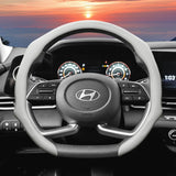 Perforated Leather Steering Wheel Cover for Hyundai Tucson