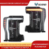 LED Projector Headlights for Ford F-250 Super Duty Car Interior Accessory VLAND
