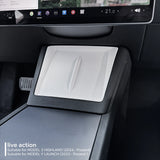 For Tesla Model Y Launch 2025 Model 3 2024 Highland Wireless Charging Silicone Pad Center Control Bottom Mat Car Interior Acc