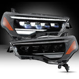 LED Projector Headlights Black for Toyota 4Runner 2014-2024