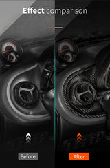 Real Carbon Fiber Dashboard Trim for Smart 453 Car Interior Accessory GMUNI