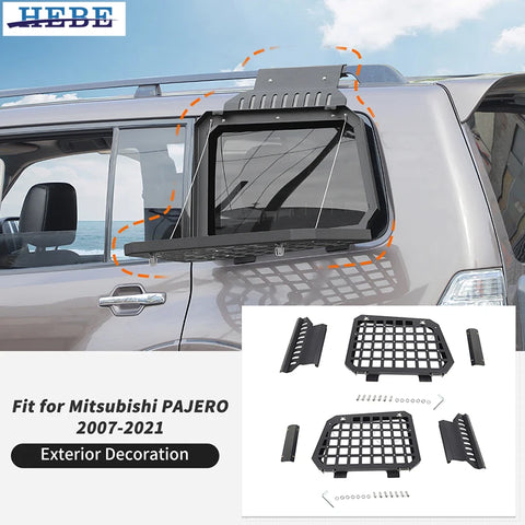 Rear Window Glass Armor Rack for Pajero 2007-21 Car Interior Accessory HEBE