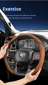 Split Suede Steering Wheel Cover for Ram 1500 2500 3500