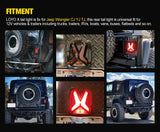 Led Tail Lights Rear Brake Light for Jeep Wrangler TJ Car Accessories YJ CJ Waterproof Led 12v Drl Reverse Tail Lamp Led Light