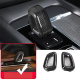 Carbon Fiber Gear Lever Cover for Volvo Car Interior Accessory LINGLUYANG black 1