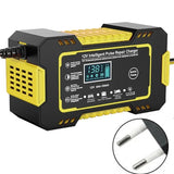 12-24V 6/8A Full Automatic Battery Charger Digital LCD Display Car Battery Chargers Power Puls Repair Chargers Wet Dry Lead Acid