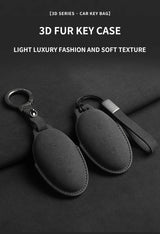 Suede Car Key Case Cover For Rising Auto R7 F7 ER6 Car Key Shell Accessories Car Accessory OEM