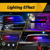 40 LED Strobe Warning Light 27 Modes Universal fit Car Interior Accessory MAGIC COLORM