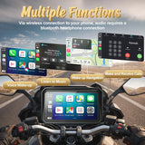 6-inch Motorcycle GPS CarPlay Navigation Universal Android Head Unit LBW