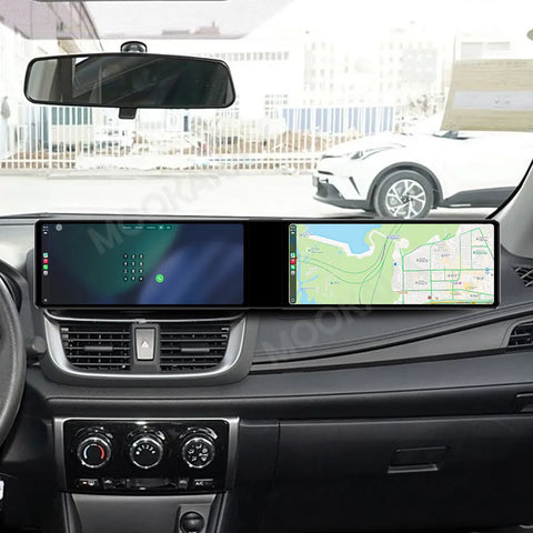 24.6" Dual Screen Android Head Unit for Toyota Yaris L Android Head Unit Aotsr 8GB 128GB Eight Core