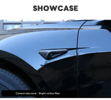 For Tesla New Model 3 Highland 2024 and New Model Y LAUNCH Juniper 2025 Side Camera Cover Lens Protector Black White Red Shiny
