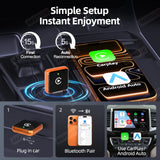 Wireless CarPlay Android Auto Adapter Dongle CarPlay Adapter AKAMATE
