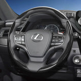Carbon Fiber Quick Release Steering Cover for Lexus Car Interior Accessory Hocasen