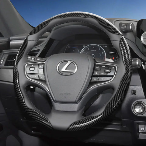 Carbon Fiber Quick Release Steering Cover for Lexus Car Interior Accessory Hocasen