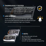 Vland LED Reflection Headlights Dodge Ram 09-18 Car Interior Accessory Vland