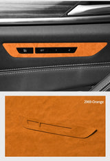 For BMW 5er G30 G38 6GT G32 Seat Memory Button  Panel Trim Frame Sticker Car Premium Interior Tuning Accessories Made of Alcanta