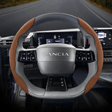 Suede Steering Wheel Cover for Lancia Ypsilon Delta