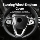 For BMW G-Chassis Carbon Fiber Car Steering Wheel Airbag Trim Protection Cover Car Steering Wheel Airbag Trim Protection Cove