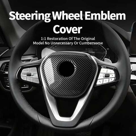 For BMW G-Chassis Carbon Fiber Car Steering Wheel Airbag Trim Protection Cover Car Steering Wheel Airbag Trim Protection Cove