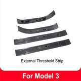For Tesla Model Y 3 Juniper Highland Front Rear Door Bumper Sill Protector Seat Guard Plate Anti-Scratch Interior Accessories