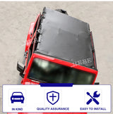 Mesh Roof Sunshade for Jeep Wrangler JK 4-Door 2007-2017