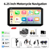 Motorcycle GPS Monitor with 1080P DVR & CarPlay