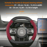 Zeekr Suede Carbon Fiber Steering Wheel Cover Trim