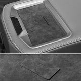 For BMW X3 G45 (2025-) Car Rear Seats Armrest Box Charging Panel Mat Trim Stickers Made of Alcantara Tuning Interior Accessor