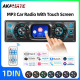 1Din Bluetooth MP3 Car Stereo Player Universal Fit Car Interior Accessory AKAMATE