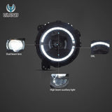 Full LED Headlights with Animation for Jeep Wrangler LED Headlight Vland