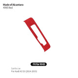 For Audi 8V A3 S3 (2014-2019) Sport Gear Shift Cover Panel Trim Frame Stickers Made of Alcantara Car Interior Tuning Accessories
